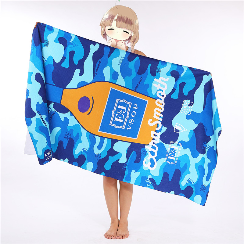 印花沙滩巾定制 超细纤维毛巾